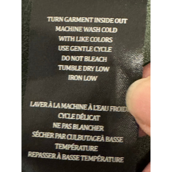 Women's [BLANKNYC] Green Faux Micro Suede Asymmetrical stretch moto Zip Jacket M - Picture 7 of 10